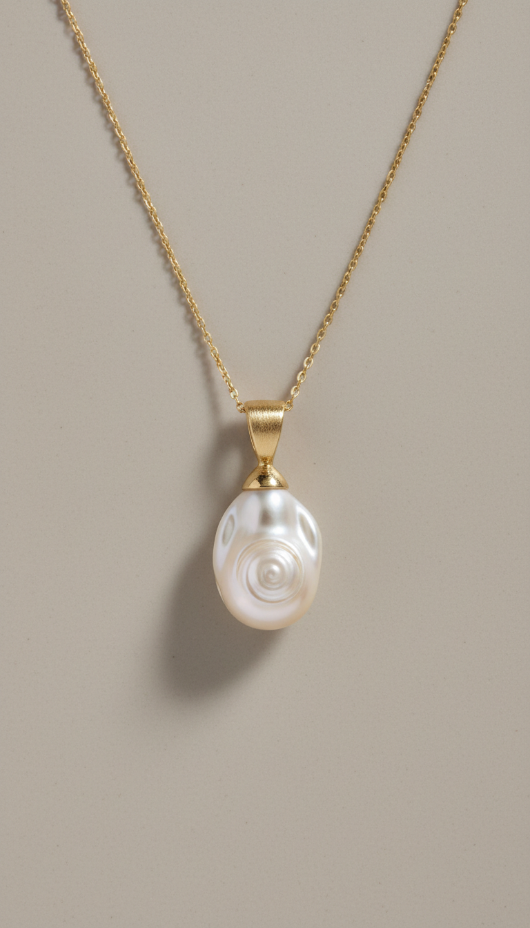 Baroque Pearl Cascade Necklace
