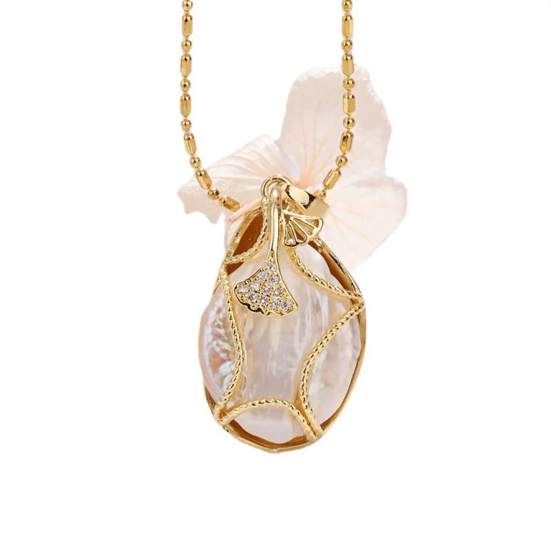 Luxury Large Baroque Pearl Necklace for Women