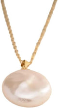 18K Yellow Gold Pearl Necklace Pendant