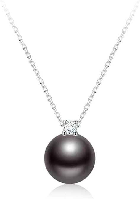 18K Gold11-12mm Natural Black Tahitian Necklace