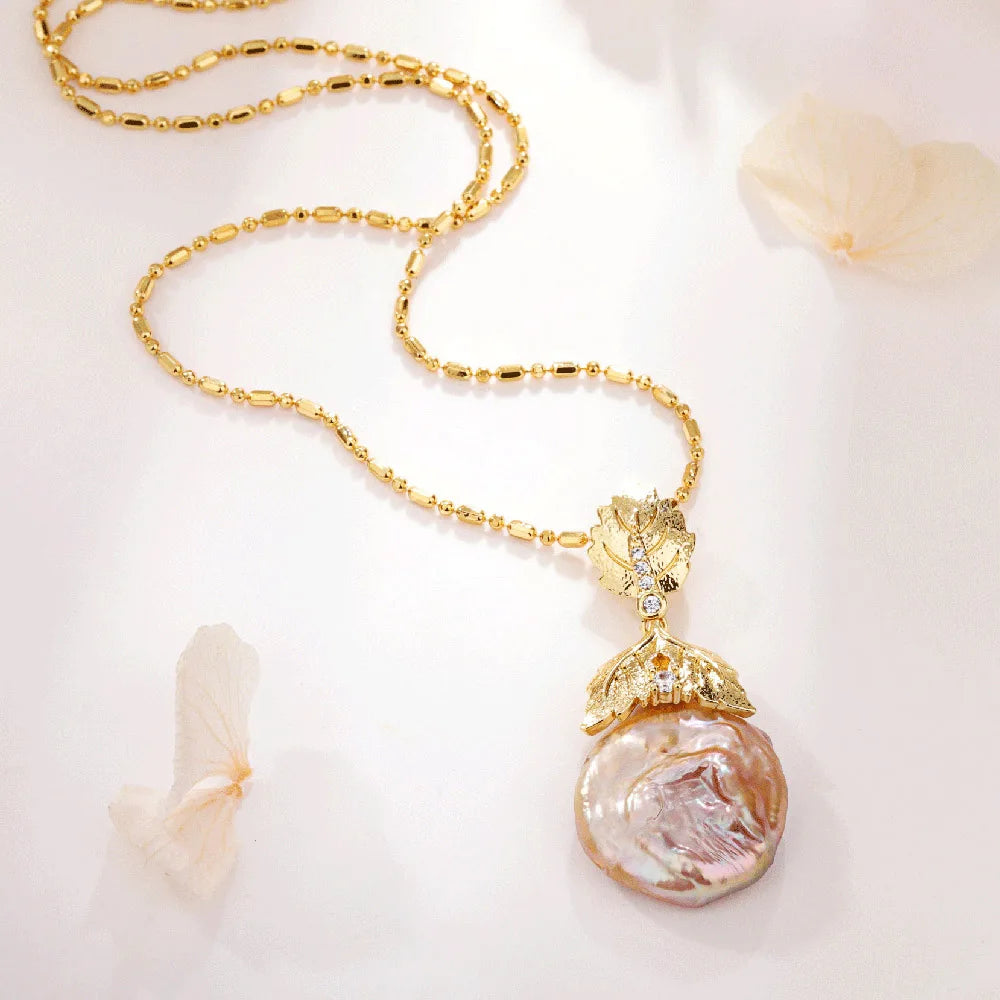 Luxury Large Baroque Pearl Necklace for Women