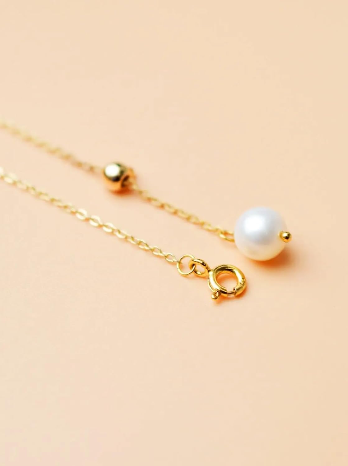 Natural freshwater pearl, gold-plated necklace pendant
