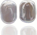 Natural Baroque Pearl Stud Earrings, White Rectangular Shape, Fashion Jewelry for Women