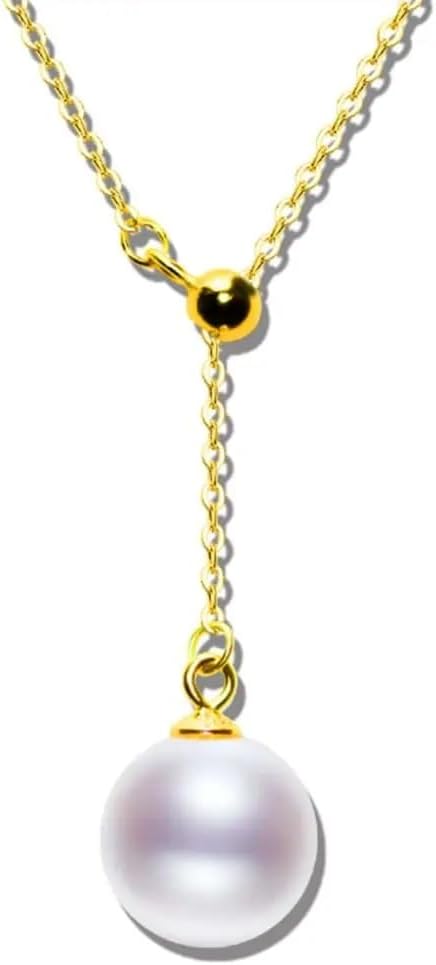 18K Gold Pearl Pendant Necklace
