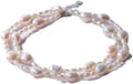 Natural Freshwater Baroque Pearl Necklace for Women, Multi-Strand, Personalized Fashion Boutique Jewelry