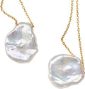 Baroque Pearl with S925 Sterling Silver Pendant Necklace Chain