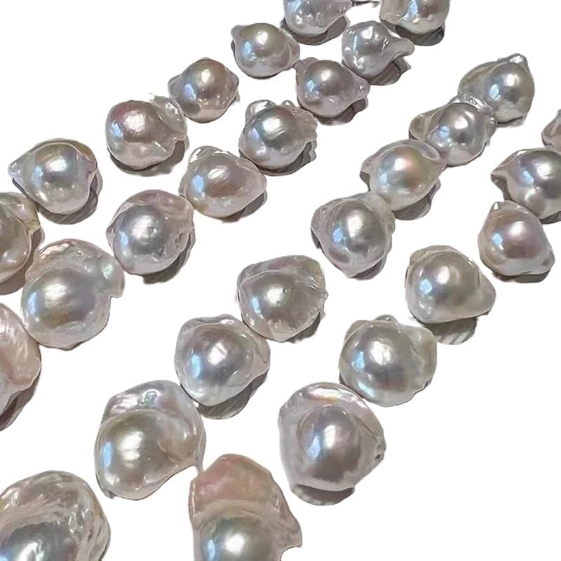 Fishtail Shape Baroque Freshwater Pearl Earrings 15-20mm