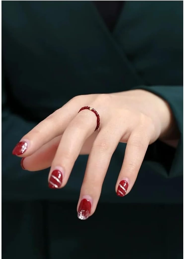 Natural Ruby 18K Gold Adjustable Ring Simple Fashion Jewelry