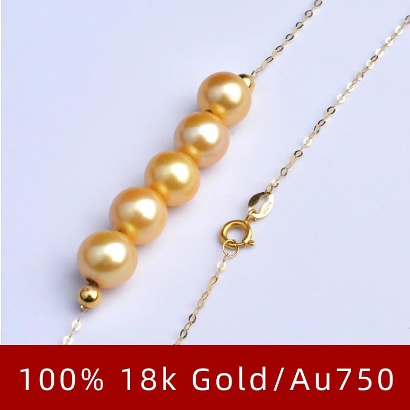 18K Gold AU750 South Sea Pearl Pendant Necklace