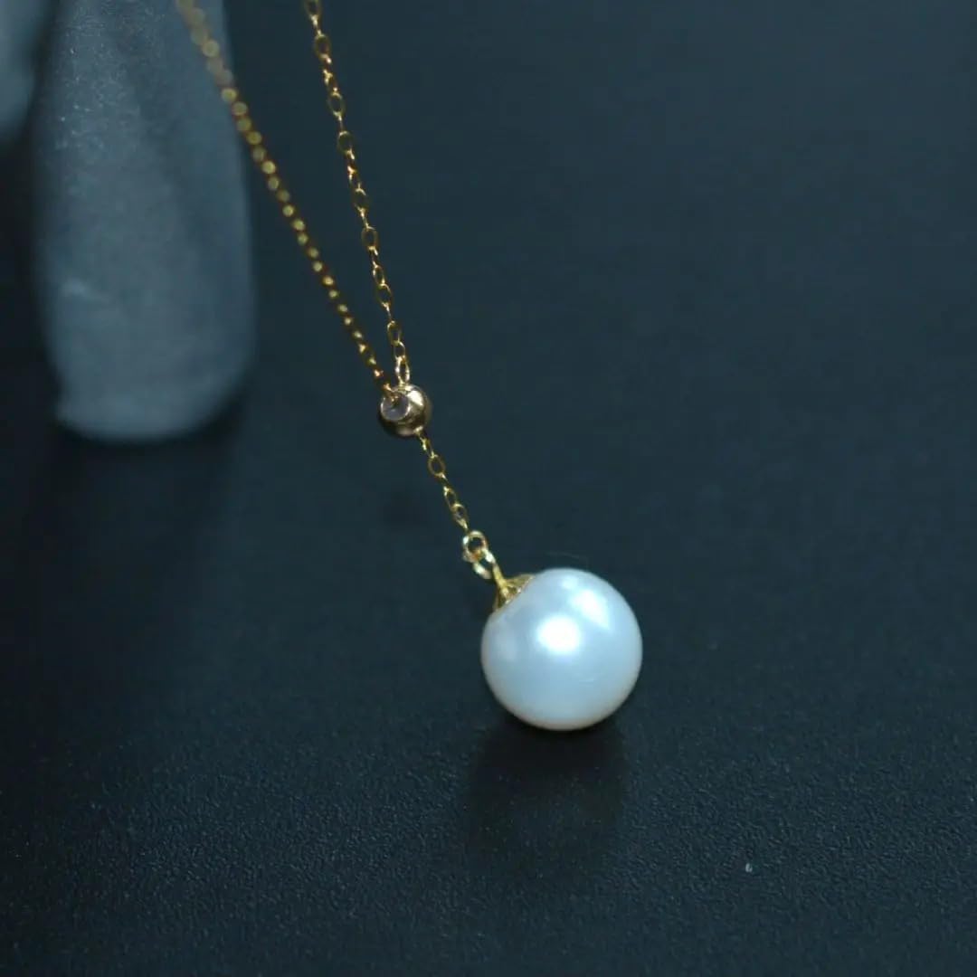 18K Gold Pearl Pendant Necklace