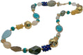 Natural Amazonite Prehnite Smoky Quartz Chrysoprase Jade Necklace