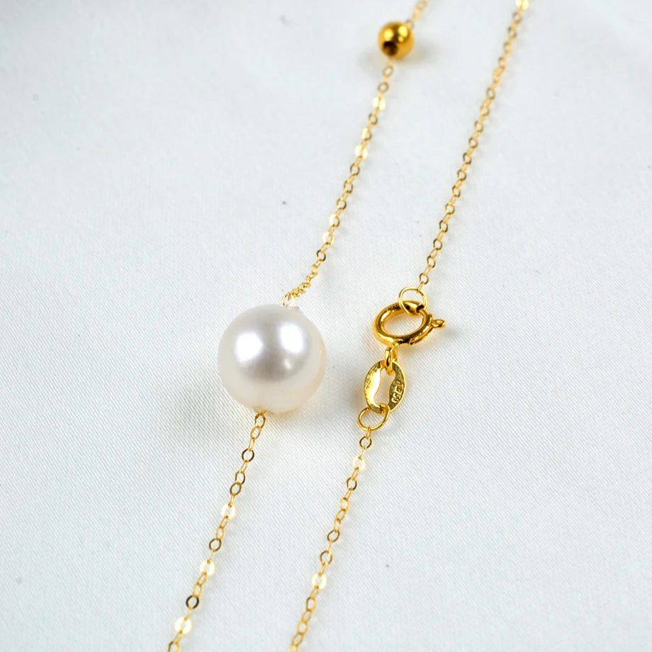 Real Natural Freshwater Pearl Pendant Necklace