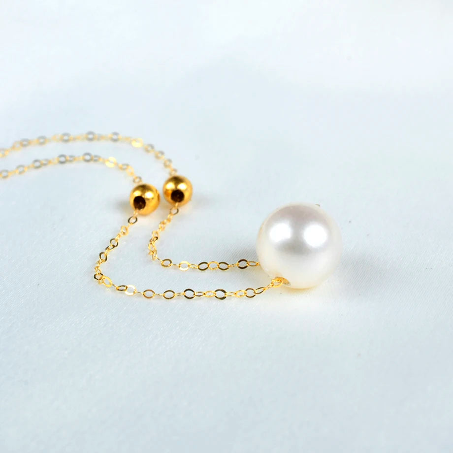 Real Natural Freshwater Pearl Pendant Necklace