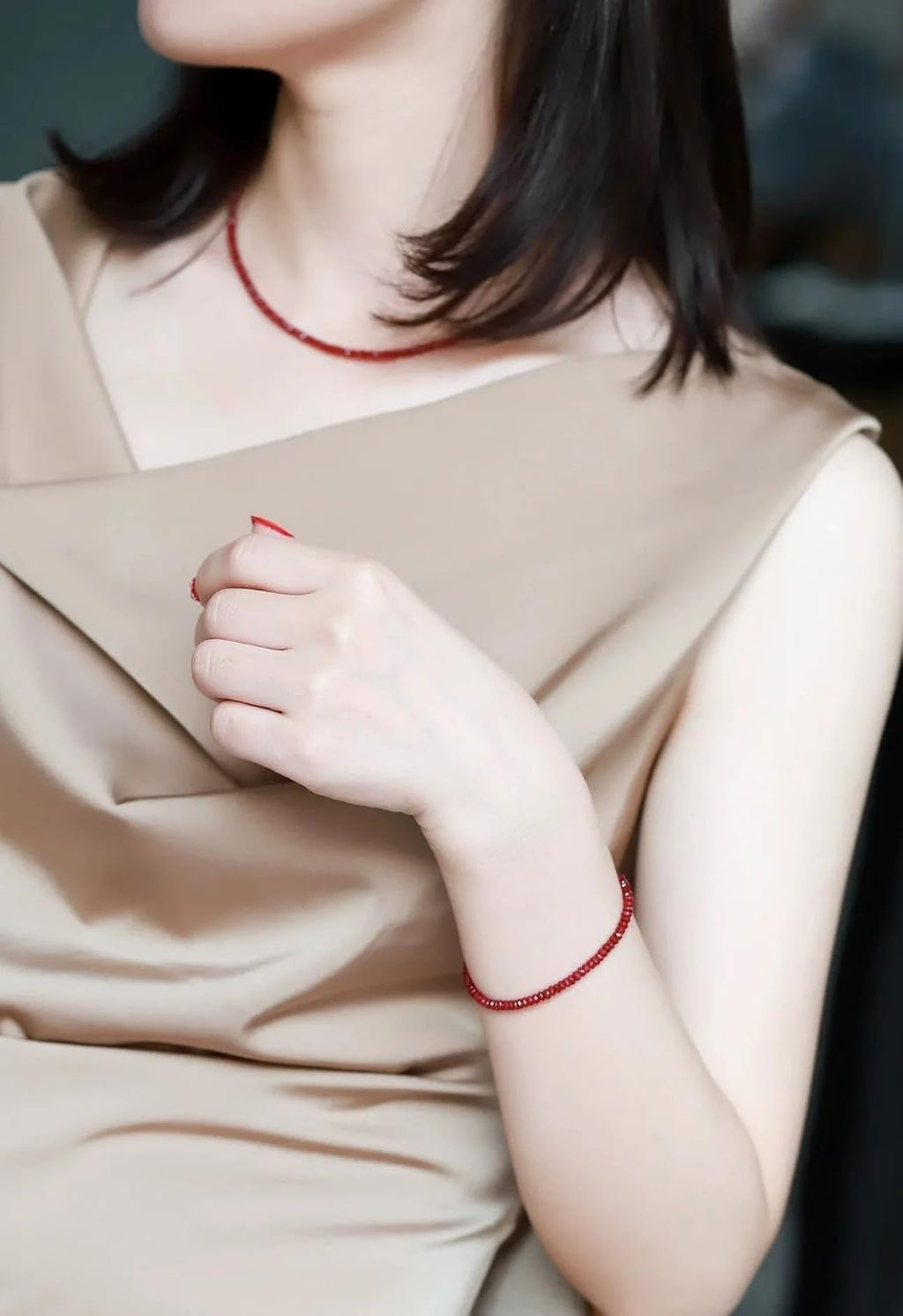 18K Gold Natural Ruby Bracelet
