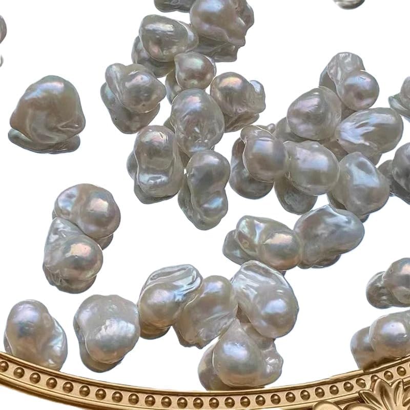 Fishtail Shape Baroque Freshwater Pearl Earrings 15-20mm