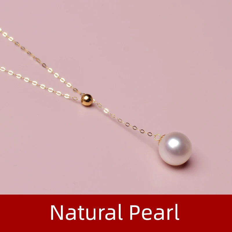 Natural Freshwater Pearl  18k Gold  Choker