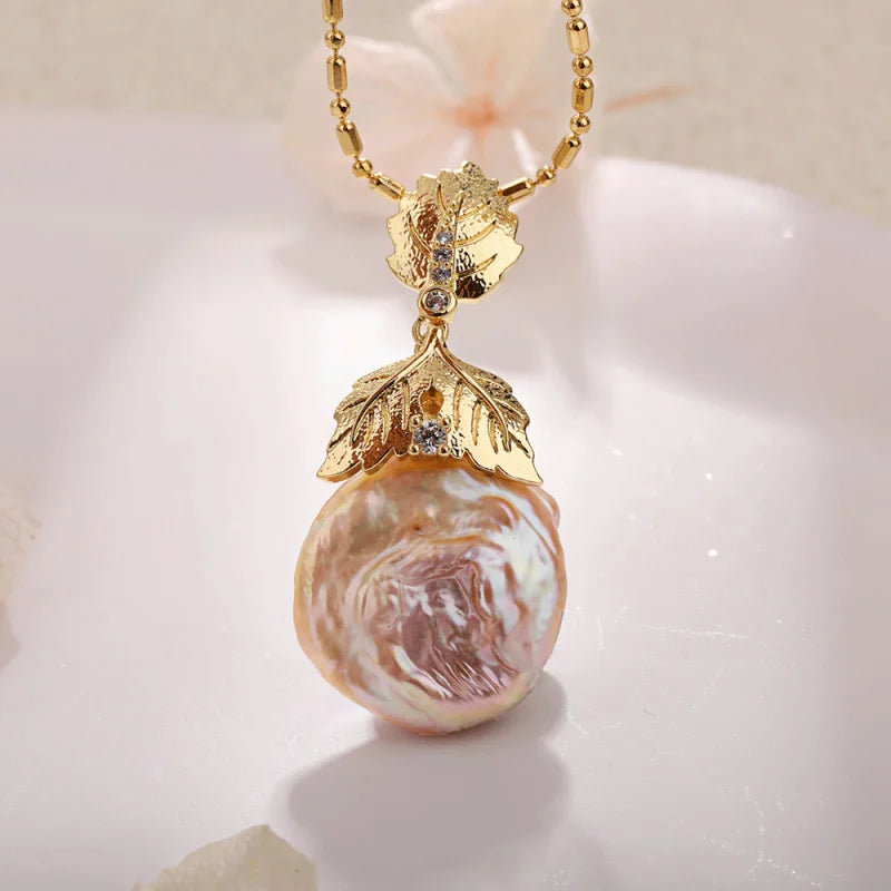 Luxury Large Baroque Pearl Necklace for Women