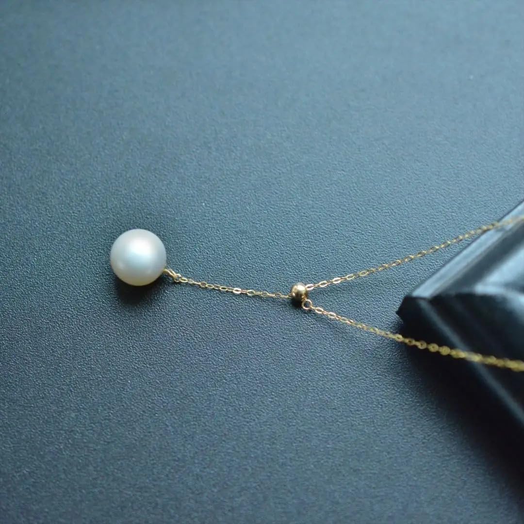 18K Gold Pearl Pendant Necklace