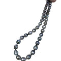 9-10mm Natural Tahitian Baroque Pearl  with Sterling Silver Necklace