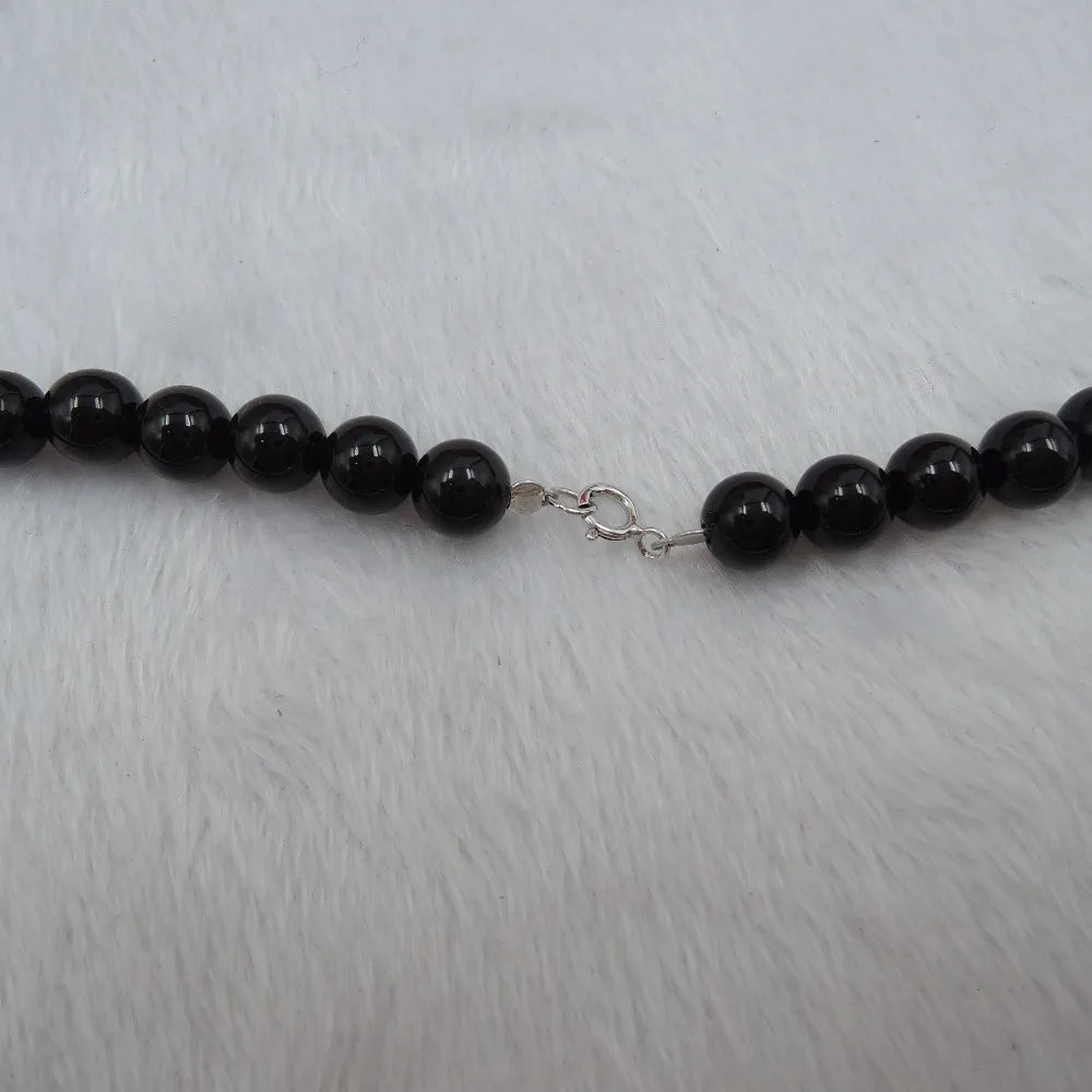 AAA Tahitian Pearl with Lapis Lazuli Small Nature Stone  Necklace