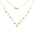 18K Yellow Gold Natural Seawater Pearl Necklace