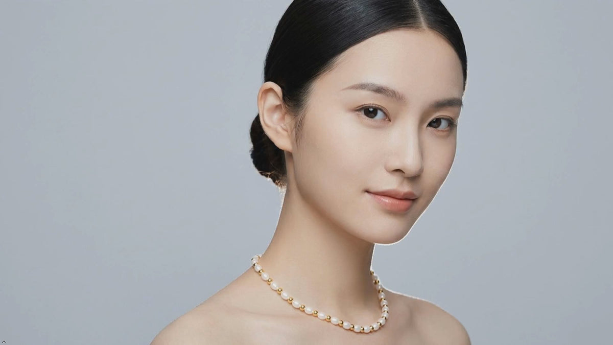 Natural Freshwater Pearl S925 Silver Gold Plated Beads Strand Chain Necklace For Women