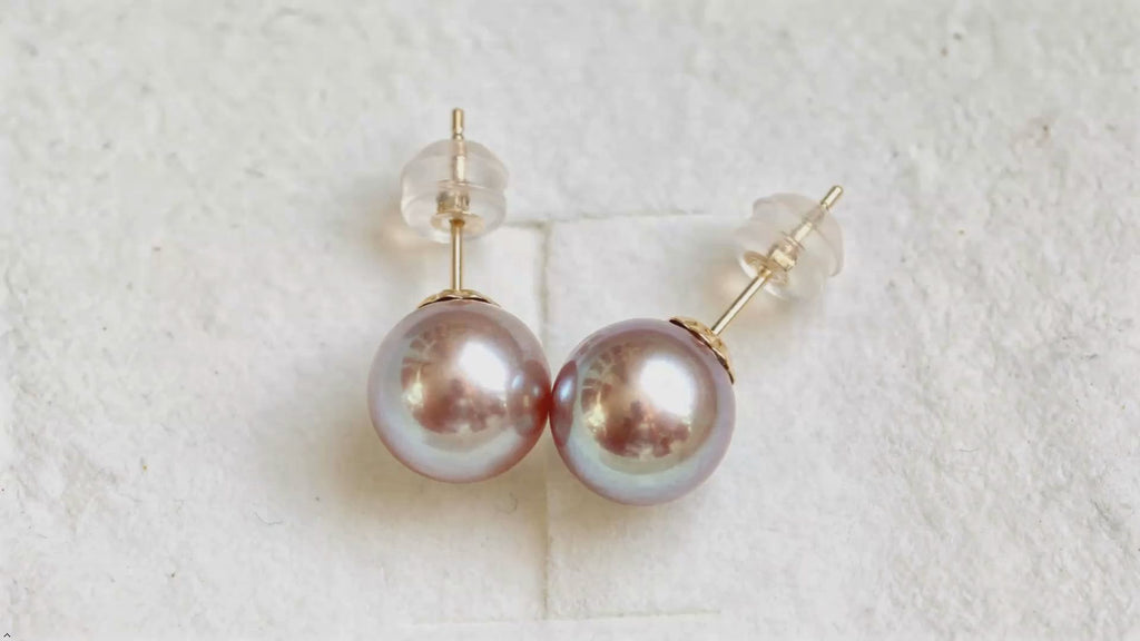 Real Sea Water Tahitain Pearl Earrings For Women,